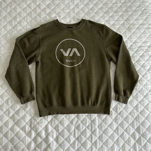 RVCA Olive Green Crewneck Sweater